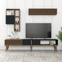 Hanah Home Milan TV - Nogal, Antracita
